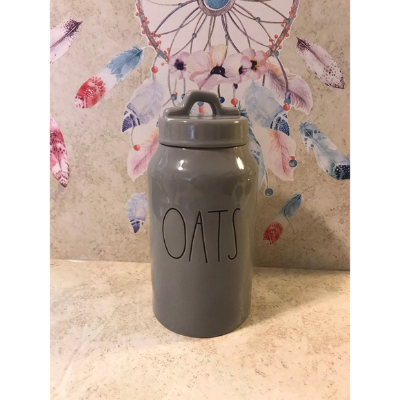 Rae Dunn Other - Rae Dunn Gray OATS Canister